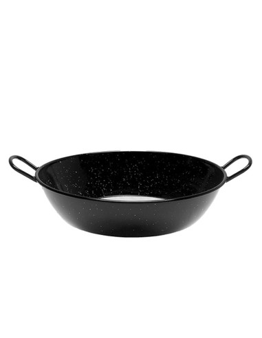 Sartén Honda Esmaltada 24 cm con 2 Asas Vaello