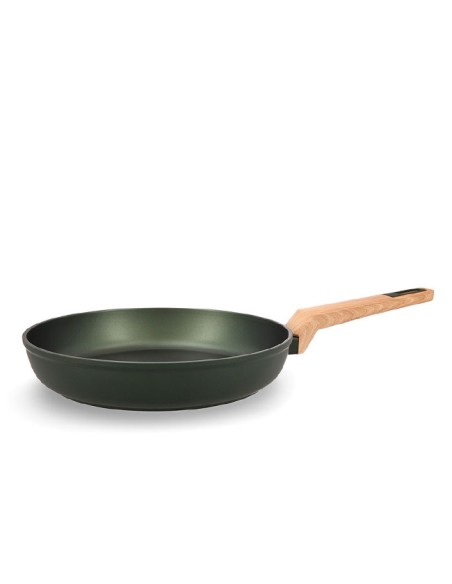 Sartén 26cm Quid Baobab aluminio forjado verde mango madera