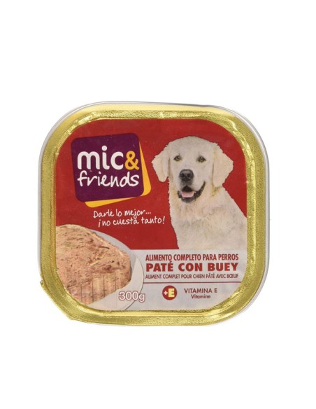 Mic&Friends Paté Comida Húmeda Perros buey 300gr
