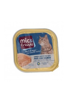 Mic&Friends Paté Comida Húmeda Gatos Salmón 100gr
