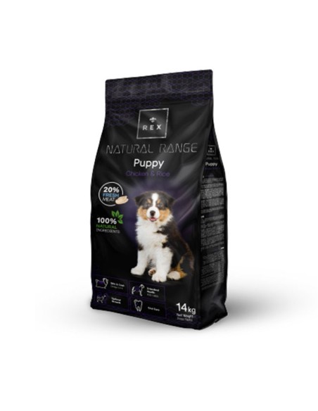 Pienso para cachorros Puppy Chicken and Rice de Natural Range 14 Kg