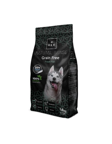 Piensos para perros Pescado Sin Cereales de Rex Natural Range Grain Free Adult 3 Kg - 14 Kg  HUESCA