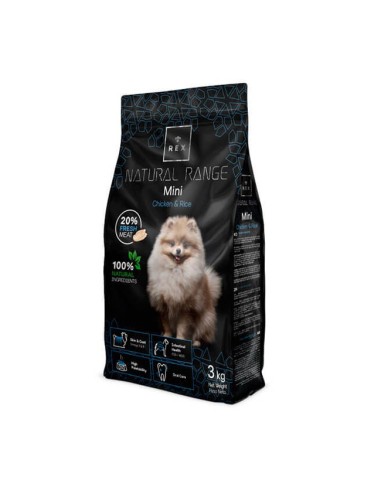 Piensos para perros Mini Chicken and Rice de Rex Natural Range 3 kg