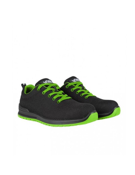 Zapatillas Seguridad VPRO modelo 707007L verde y negro