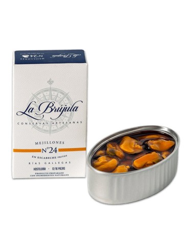Mejillones en Escabeche Fritos 8-12 piezas La Brújula