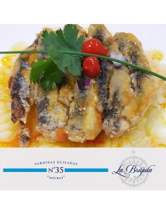 Sardinas Guisadas "Xoubas" lata Nº23 La Brújula 130gr 2
