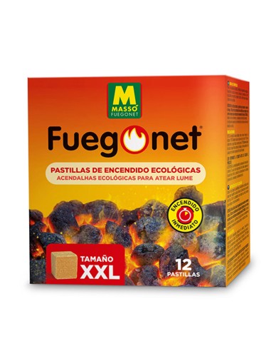 Pastillas Ecológicas XXL Encendido Barbacoas FuegoNet