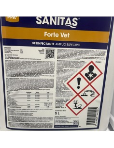 Forte Vet Sanitas Desinfectante Uso Ganadero 1 litro 2