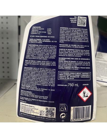 Zotal Arpon Deltasect RTU Plus Insecticida Voladores y Rastreros