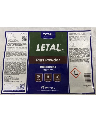 Insecticida Zotal Letal Plus Powder...
