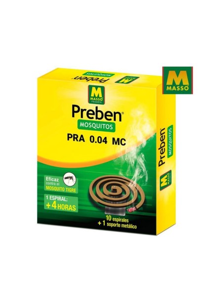 Preben espirales antimosquitos 10 unidades