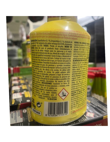 Insecticida anti mosquitos Bubble kill Batlle