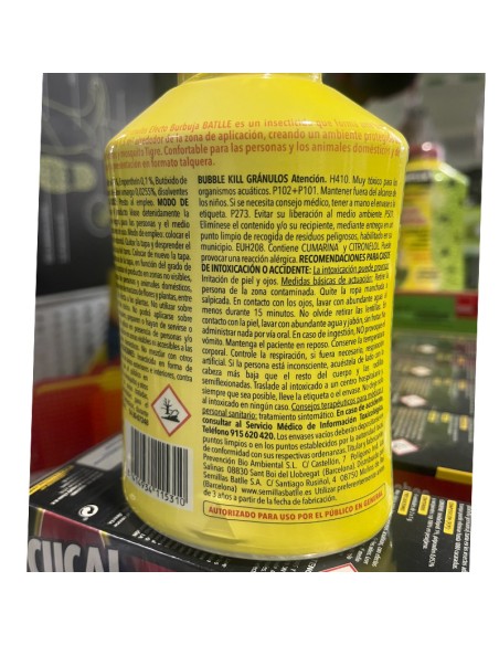 Insecticida anti mosquitos Bubble kill Batlle