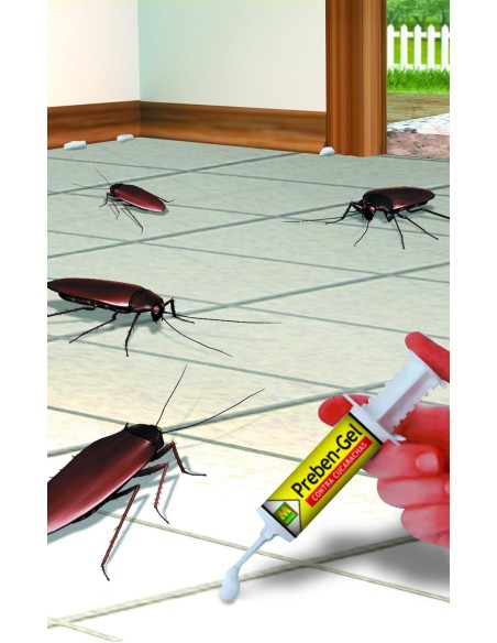Gel Anti Cucarachas y Larvas Jeringuilla Preben Masso
