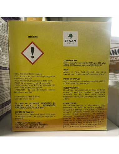 Azufre en Polvo Micronizado Corrector...