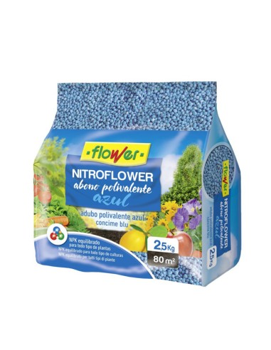 Abono Polivalente Nitroflower Azul Flower Huerta y Jardín 2,5kg