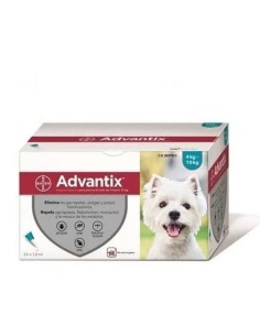 Pipetas Advantix Perros de 4 a 10kg Caja 24Uds