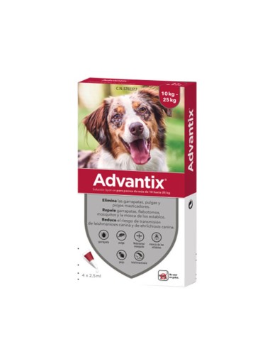 Advantix Perros de 10 a 25kg Pipeta...