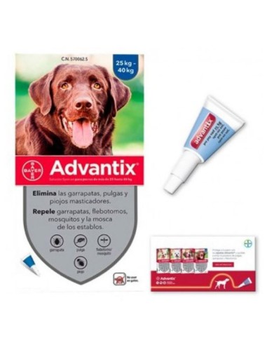 Advantix Perros de 25 a 40 kg pipetas spot on