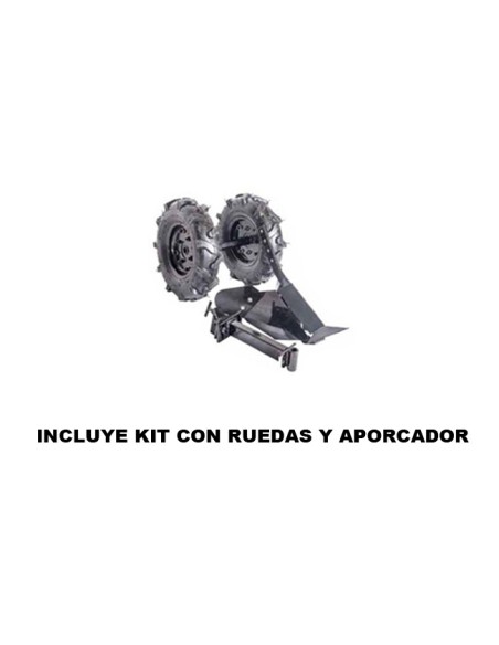 Kit con Ruedas y Aporcador Motoazada Kuril kz700