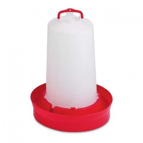 Bebedero para Pollos de Segunda Edad 12 litros rojo