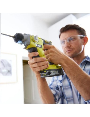 RYOBI Martillo Combinado SDS + 2,5AH 18V ONE+ uso