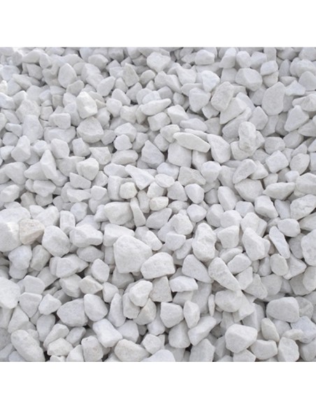Grava Decorativa Blanco Puro sacos 20kg