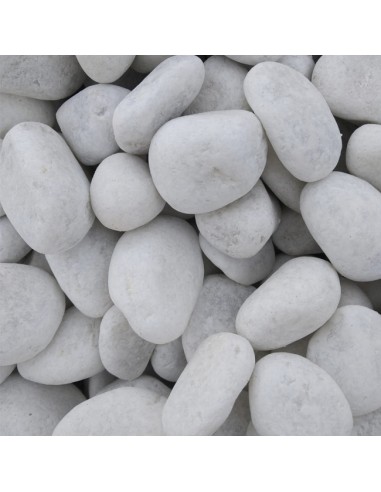 Piedras Decorativas Blanco Puro Cantos Rodados