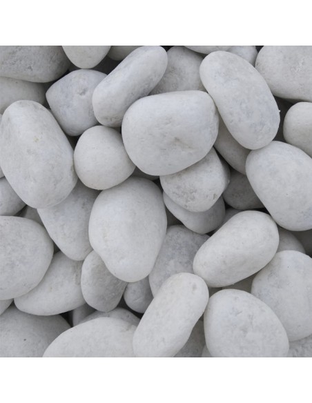 Piedras Decorativas Blanco Puro Cantos Rodados