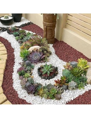 Grava Decorativa Volcánica Roja 20kg decoración Jardín