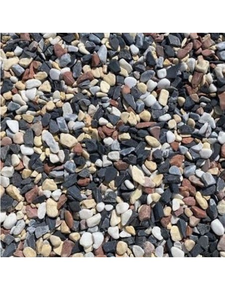 Grava Multicolor para decoración