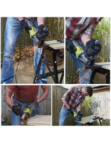 RYOBI Amoladora Angular RAG800-125S usos