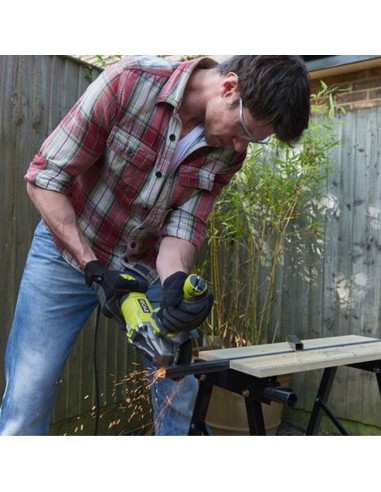 RYOBI Amoladora Angular RAG1010-125SF corte perfiles metálicos