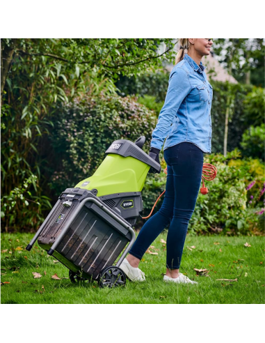 Biotrituradora Ryobi con ruedas RSH2545B