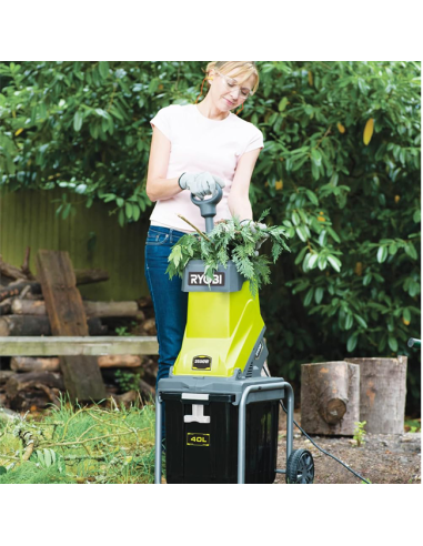 Ryobi Biotrituradora RSH2545B ramas del jardín