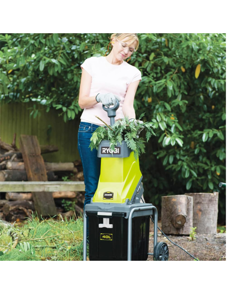 Ryobi Biotrituradora RSH2545B ramas del jardín