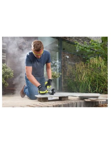 RYOBI Amoladora Angular 18V R18AG-140S para cortar baldosas