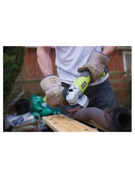 RYOBI Amoladora Angular 18V R18AG-140S para cortar acero