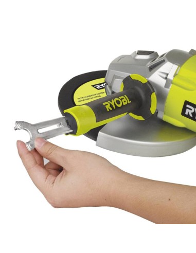 RYOBI Amoladora Angular Grinder 2000W EAG2000G llave de servicio incluida
