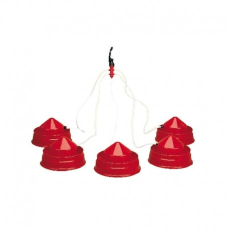 Bebedero Pollitos Modelo Pulpo (consta de 5 bebederos)