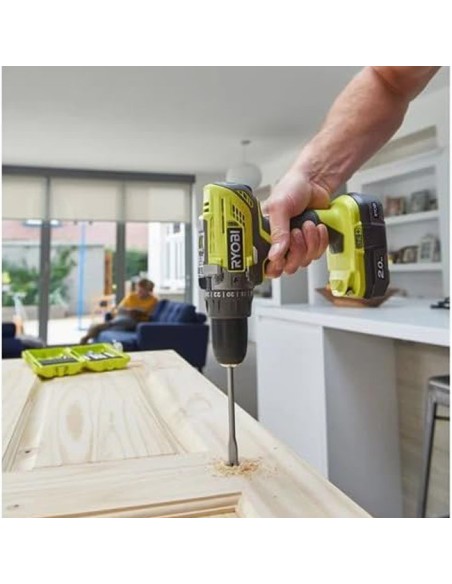 RYOBI Taladro Percutor 18V R18PD3-220S para paneles de madera