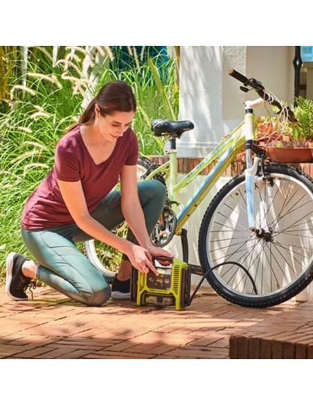 RYOBI Hinchador Multiusos R18MI-0 18V para rueda de bicicleta