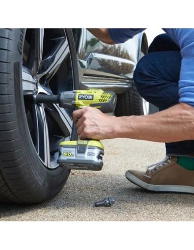 RYOBI Llave de Impacto ½˝ 18V R18IW3-120S tuercas rueda coche