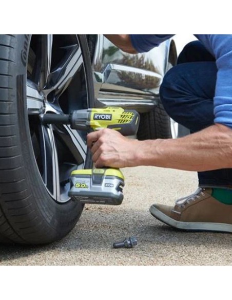 RYOBI Llave de Impacto ½˝ 18V R18IW3-120S tuercas rueda coche