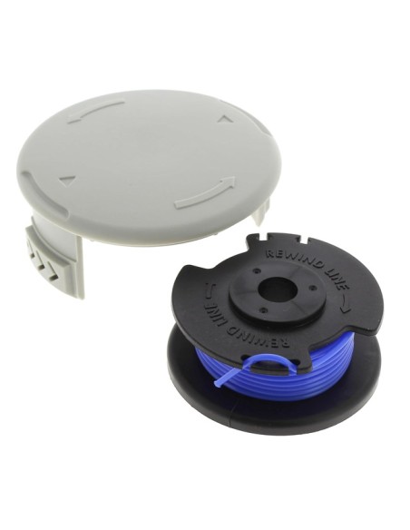 RYOBI Carrete Bobina Hilo 1,6mm con Tapa 4,5m RAC124 para Cortabordes