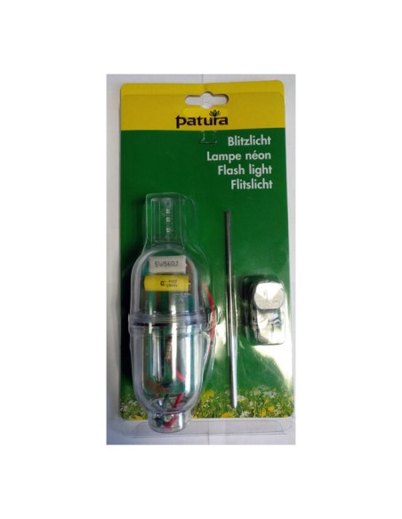 Flash de luz  de advertencia de funcionamiento y evita jabalíes cercado eléctrico