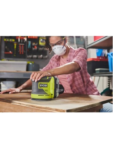 Lijadora Rotorbital R18ROS-018V ONE+ para madera