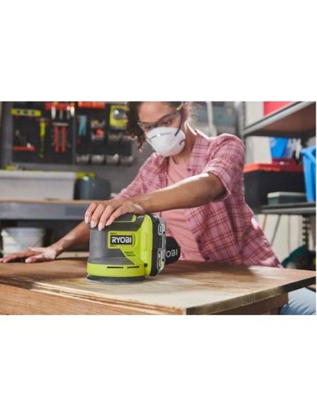 Lijadora Rotorbital R18ROS-018V ONE+ para madera