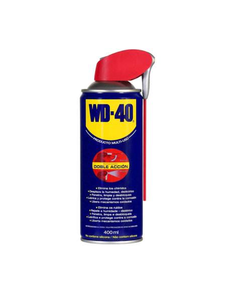 WD-40 Spray 400ml Multiusos Lubrica, Afloja, Antióxido y Abrillantador