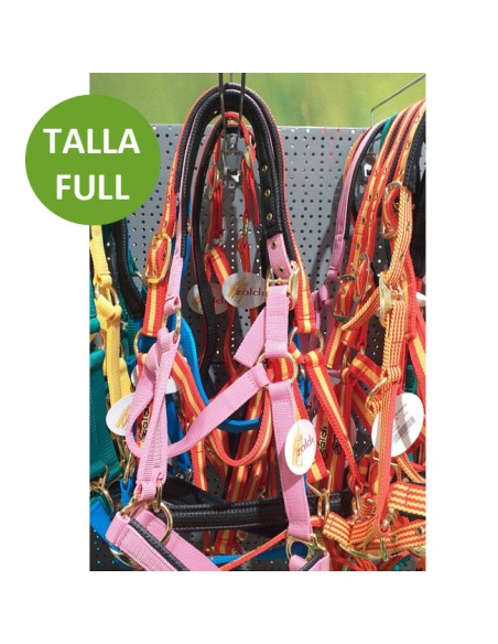 Zaldi Cabezada Cuadra Nylon para Caballos Ajustable talla Full (grande)